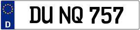 Truck License Plate